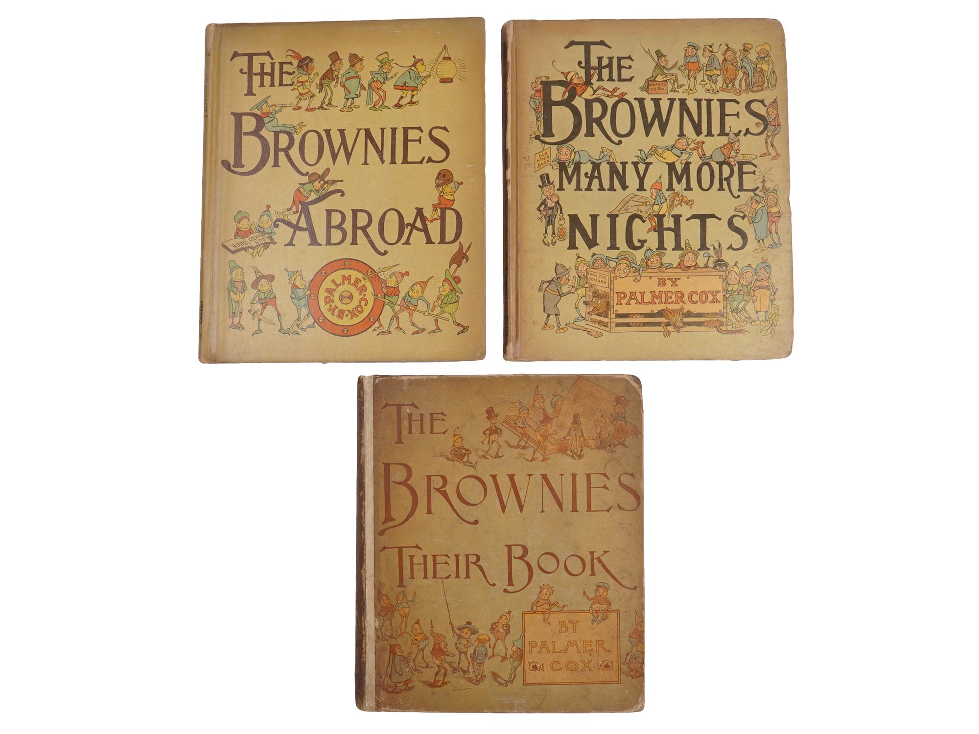 THE BROWNIES BOOKS BY PALMER COX FIRST EDITION PIC-0